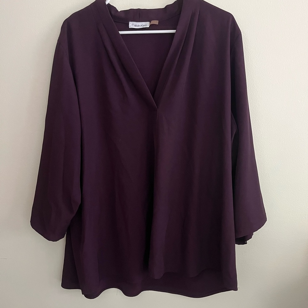 Calvin Klein Deep Purple Blouse